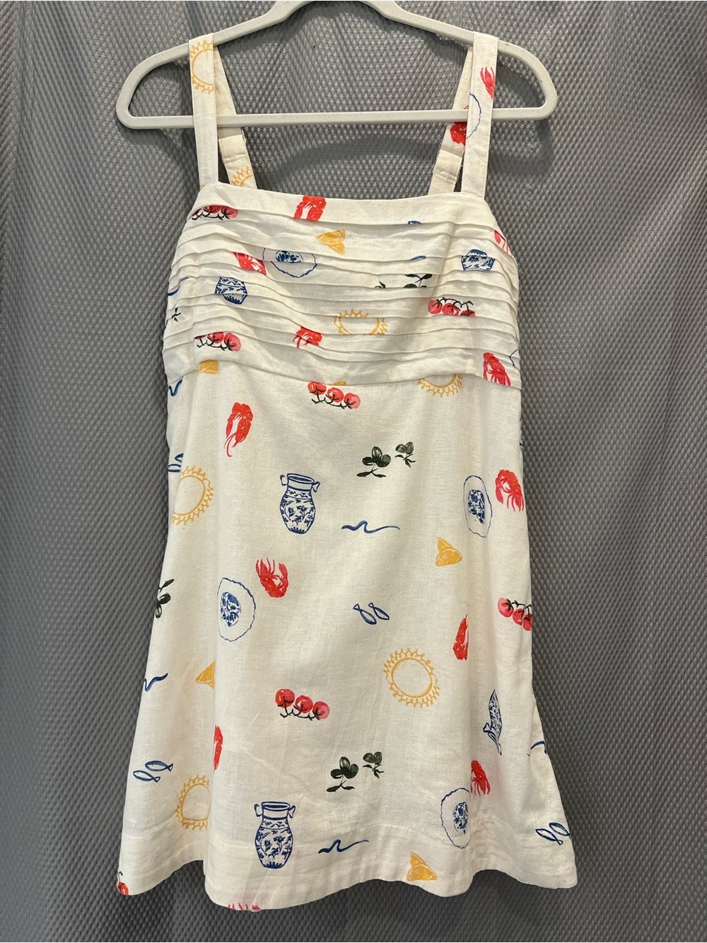 Abercrombie & Fitch Emerson Linen-Blend Mini Skort Dress - Large - Picture 2 of 5